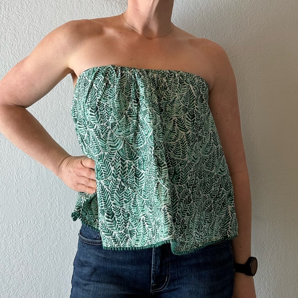 Cecilia Pettersson Palm Swing Tube Top by Anthropologie
